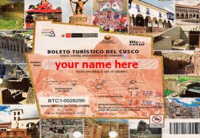 GENERAL TOURIST TICKET IN CUSCO