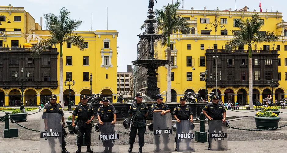 Police, travel to Peru