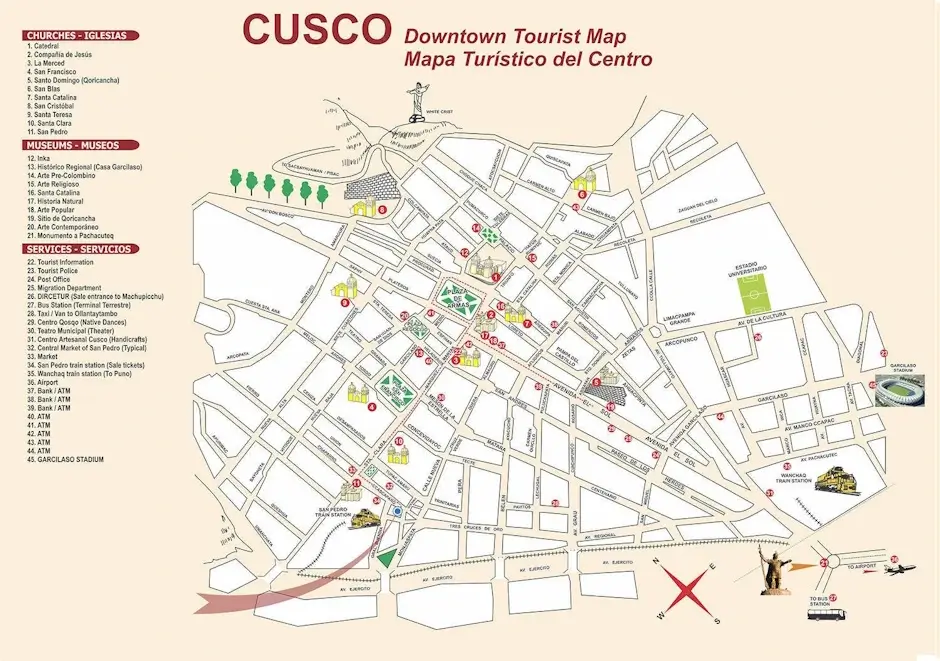 the Cusco General Tourist Ticket include 